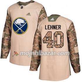 Dresovi Buffalo Sabres Robin Lehner 40 Adidas 2017-2018 Camo Veterans Day Practice Authentic - Muške